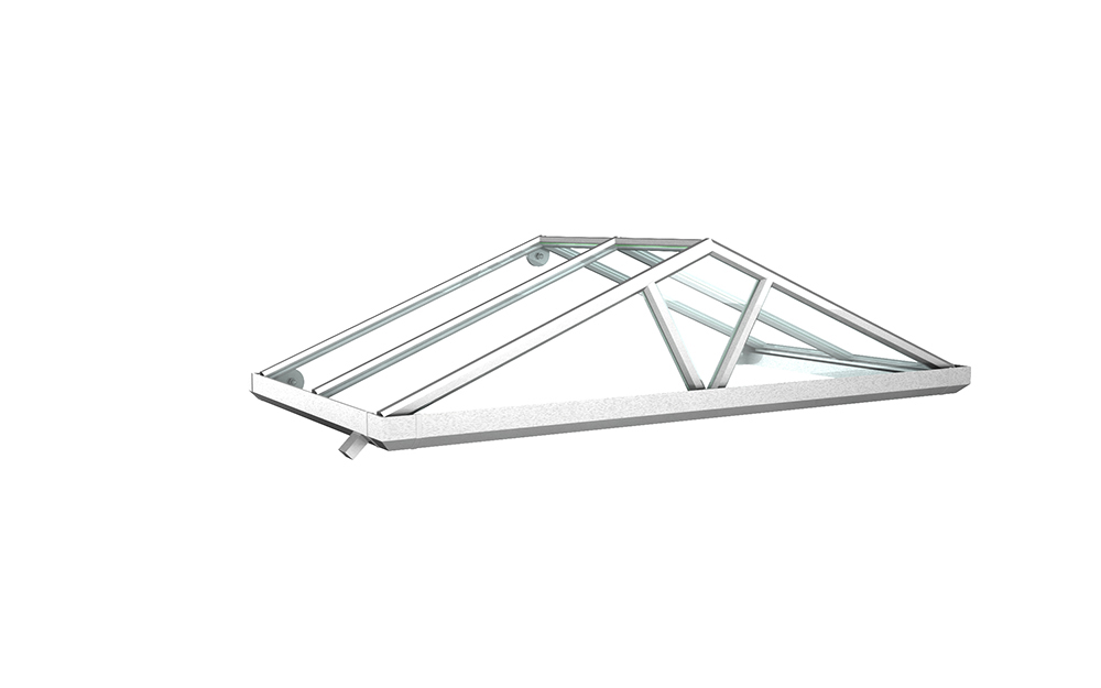 Vordach Modell Saphir 1 - Staal Vordachdesign